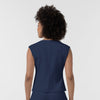 BLK Women’s Ruched Blouse Navy back view