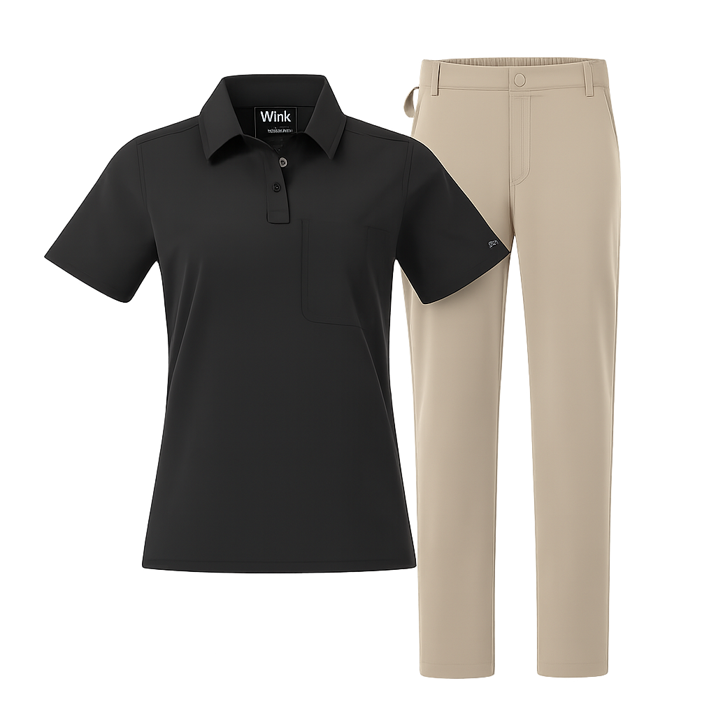 Nurtur Women's Polo and Chino Scrub Set