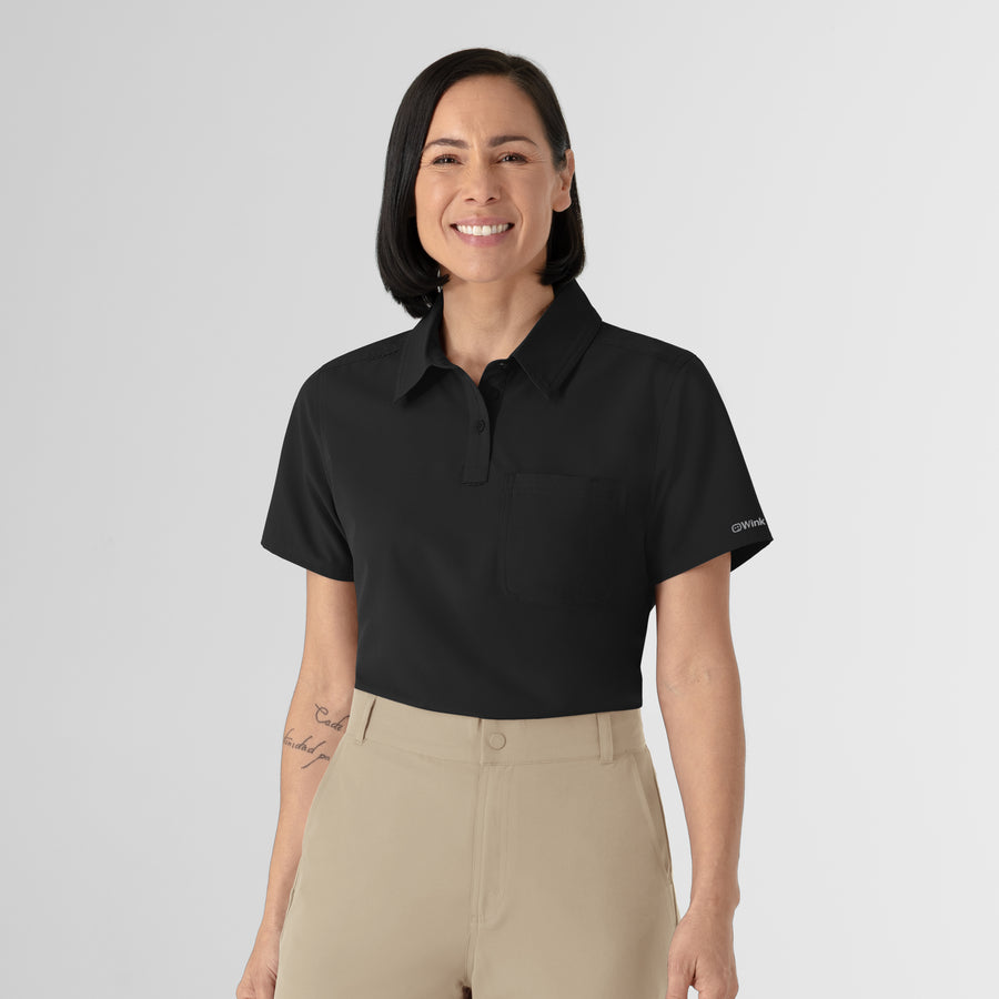 NURTUR Women's Polo - Black