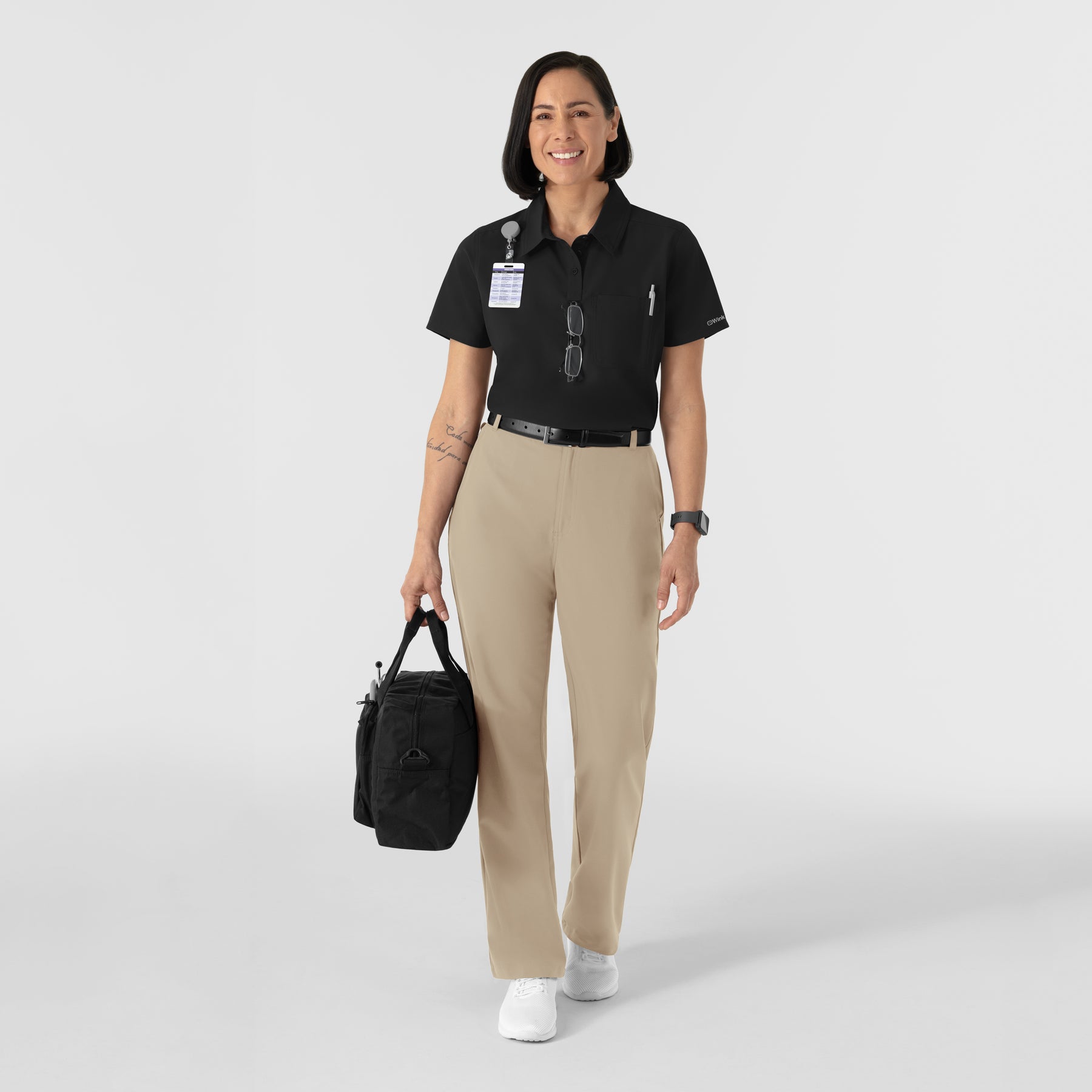 NURTUR Women's Polo - Black