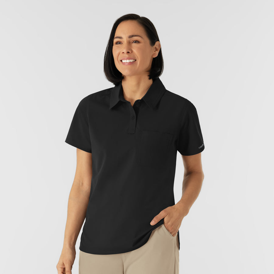 NURTUR Women's Polo - Black