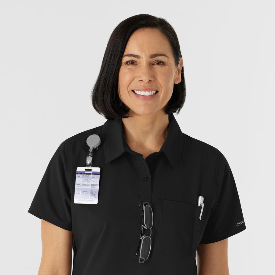 NURTUR Women's Polo - Black