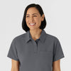 NURTUR Women's Polo - Pewter collar