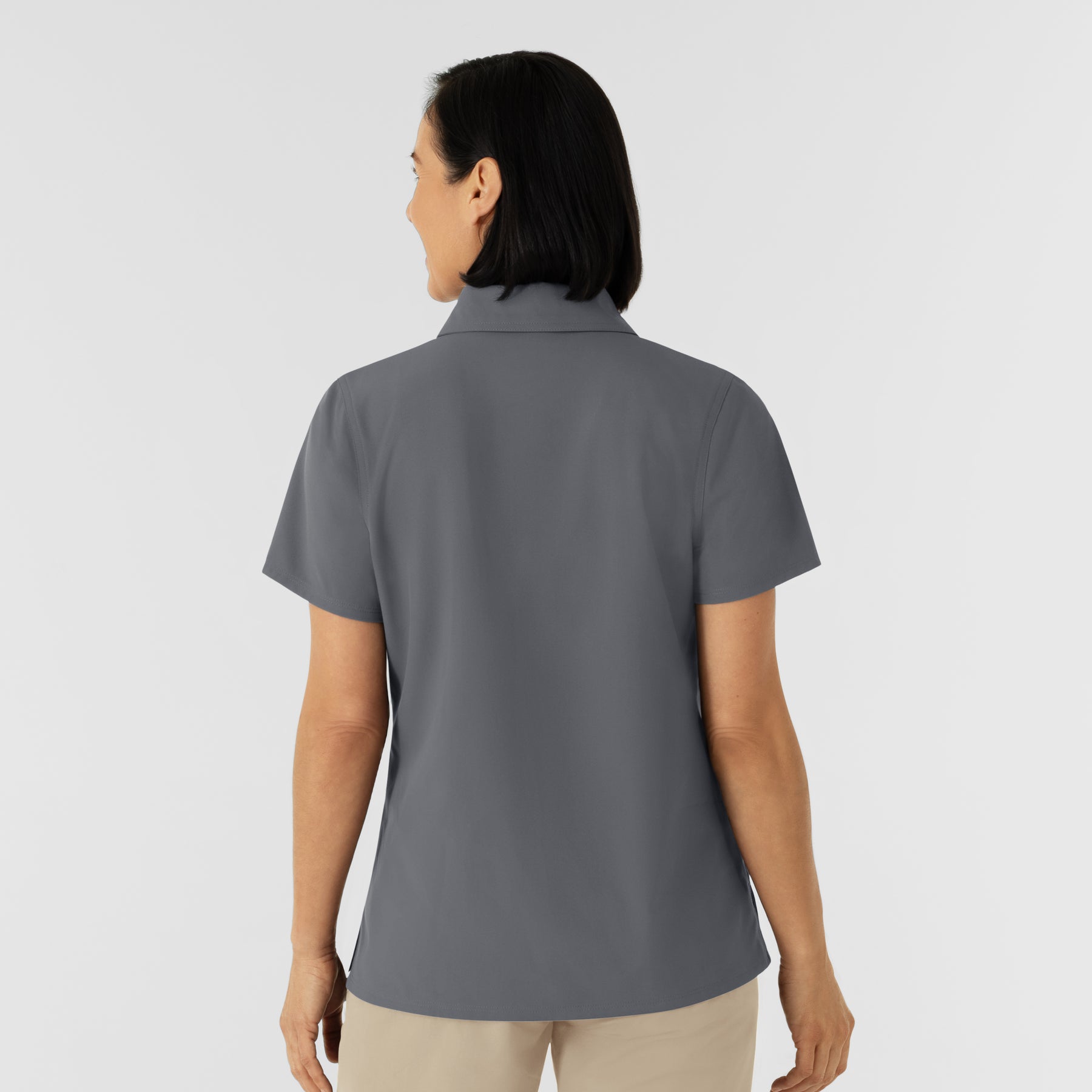 NURTUR Women's Polo - Pewter back