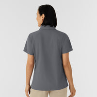 NURTUR Women's Polo - Pewter back