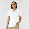NURTUR Women's Polo - White untucked