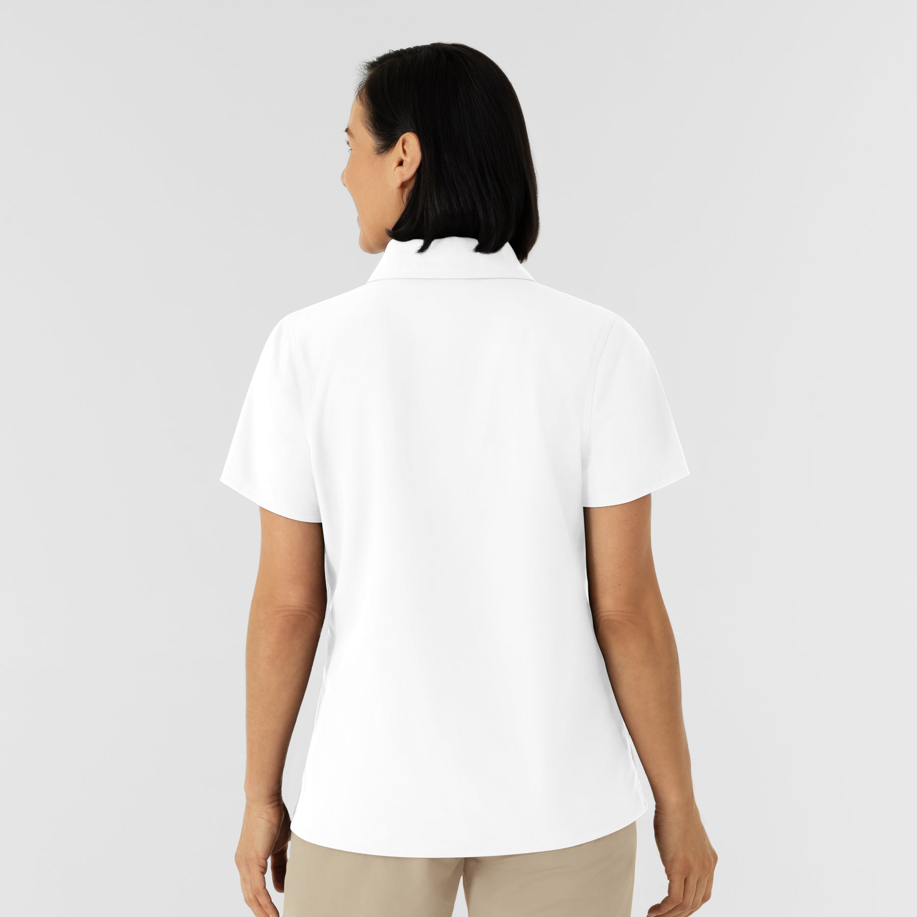 NURTUR Women's Polo - White back