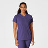 RENEW Women's Yoga V-Neck Scrub Top - Grape