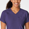 RENEW Women's Yoga V-Neck Scrub Top - Grape