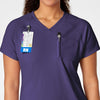 RENEW Women's Yoga V-Neck Scrub Top - Grape