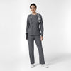 Boundless Women's Classic Long Sleeve Scrub Top - Pewter scrub set