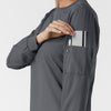 Boundless Women's Classic Long Sleeve Scrub Top - Pewter sleeve pocket