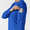 Boundless Women's Classic Long Sleeve Scrub Top - Royal sleeve pocket