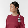Boundless Women's Classic Long Sleeve Scrub Top - Ruby