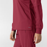 Boundless Women's Classic Long Sleeve Scrub Top - Ruby