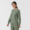 Boundless Women's Classic Long Sleeve Scrub Top - Sage side