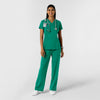 RENEW Knit Women's 2-Pocket Scrub Top Bahama Breeze full scrub set