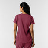 RENEW Knit Women's 2-Pocket Scrub Top Carnation back view