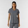 RENEW Knit Women's 2-Pocket Scrub Top Pewter