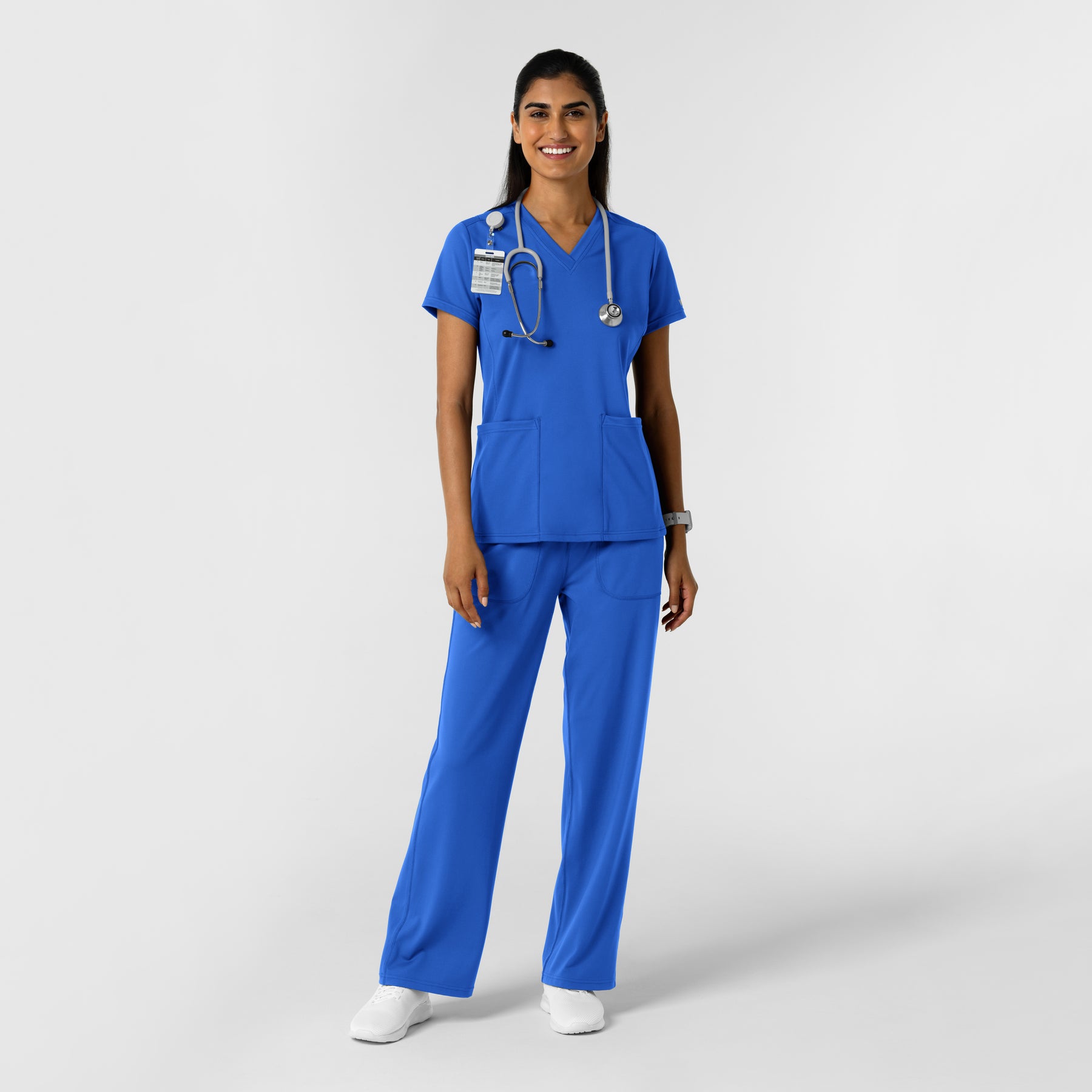 RENEW Knit Women's Wide Leg Scrub Pant - Royal