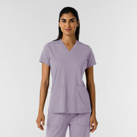 RENEW Knit Women's 2-Pocket Scrub Top Wisteria