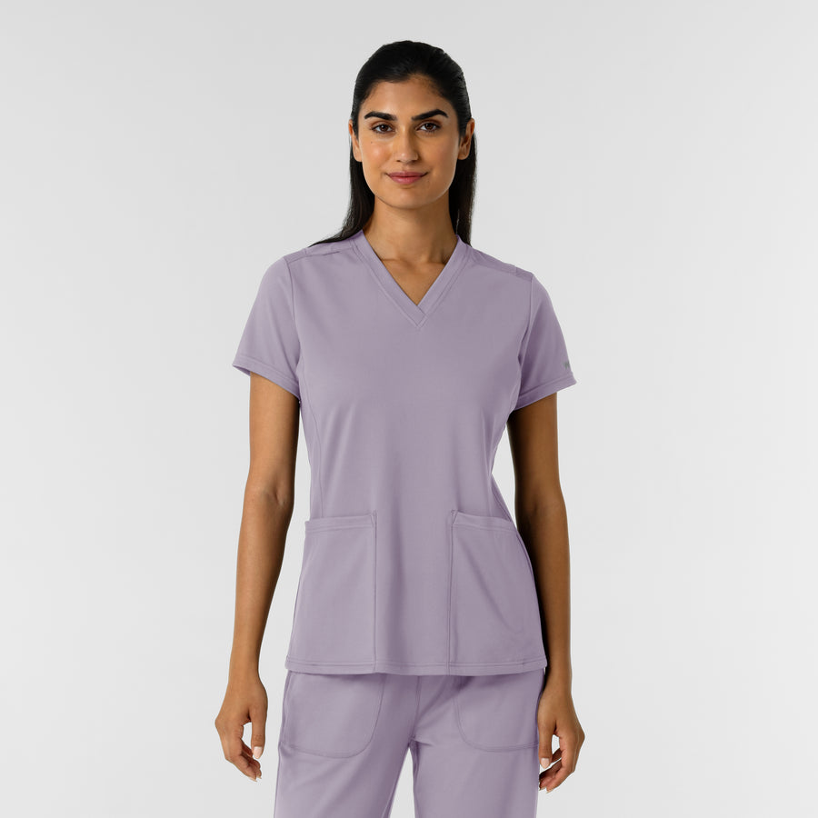 RENEW Knit Women's 2-Pocket Scrub Top Wisteria