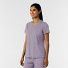RENEW Knit Women's 2-Pocket Scrub Top Wisteria side view