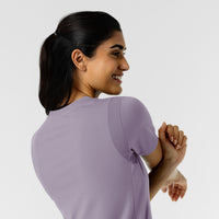 RENEW Knit Women's 2-Pocket Scrub Top Wisteria back detail