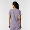 RENEW Knit Women's 2-Pocket Scrub Top Wisteria back view