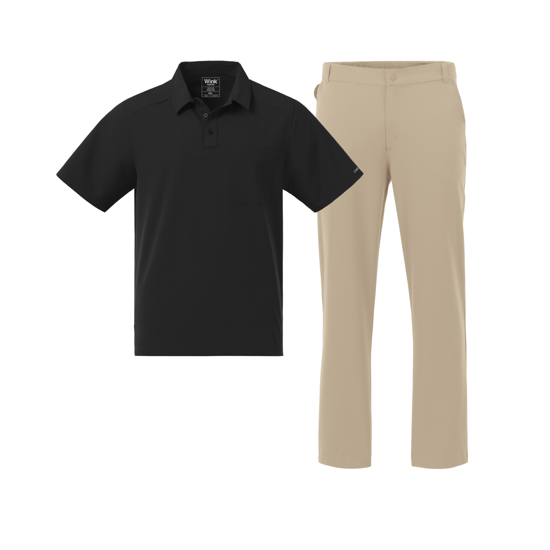 Nurtur Men's Polo and Chino Scrub Set