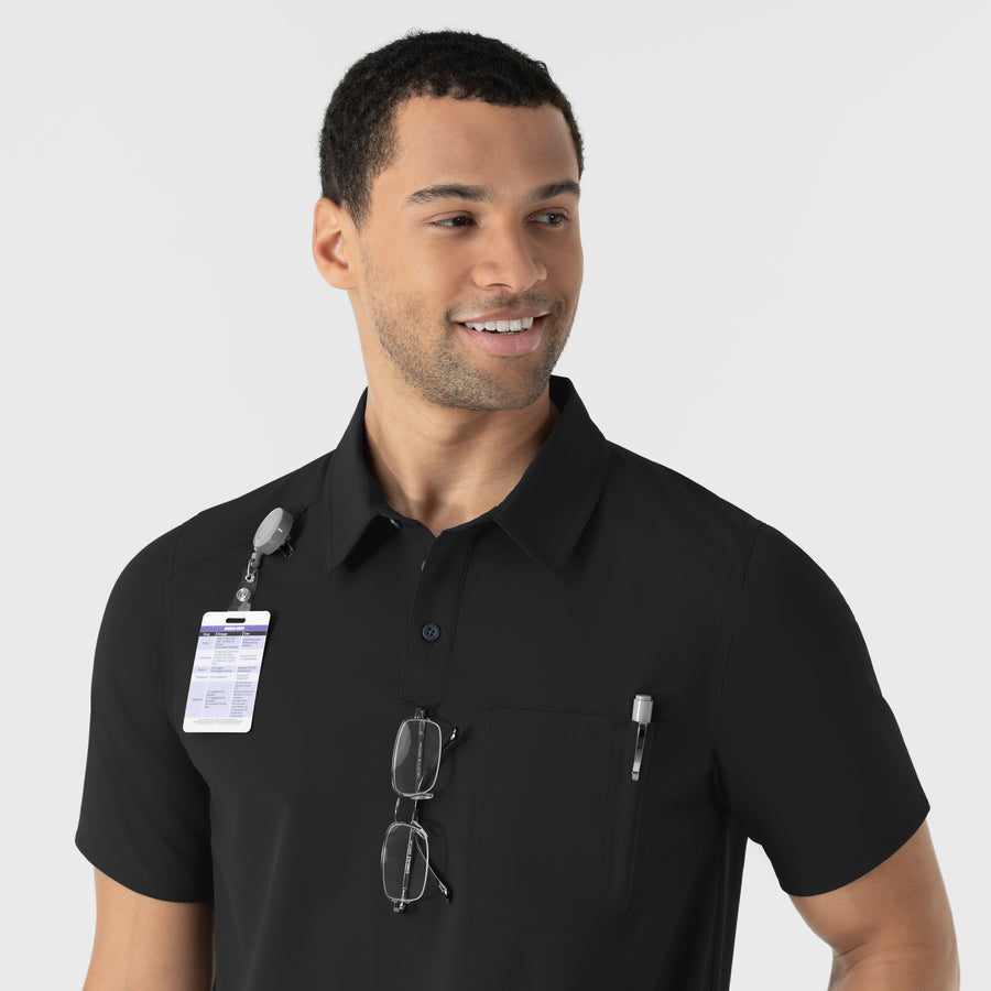 DUBPUSH TNRCN AIRMESH NIGHTGRID™ POLO NURTUR Mens Polo – Wink Scrubs