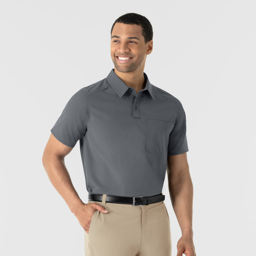 NURTUR Men's Polo - Pewter