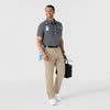 NURTUR Men's Polo - Pewter scrub polo and chinos