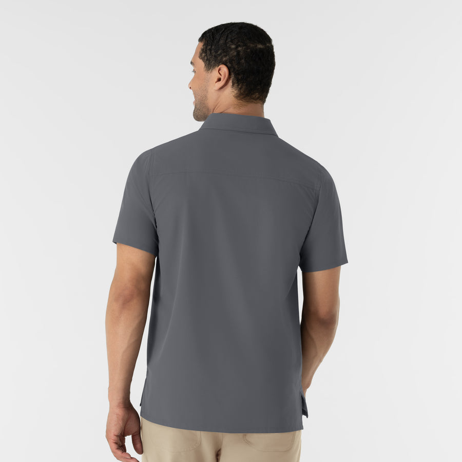 NURTUR Men's Polo - Pewter back view