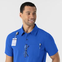 NURTUR Men's Polo - Royal neckline