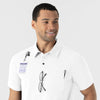 NURTUR Men's Polo - White neckline