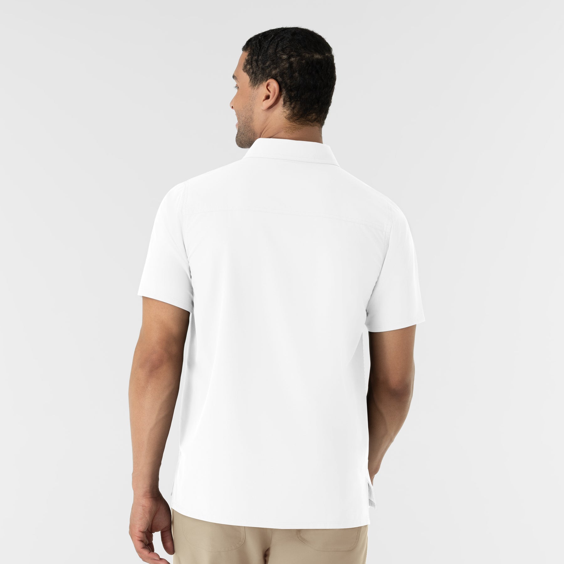 NURTUR Men's Polo - White back