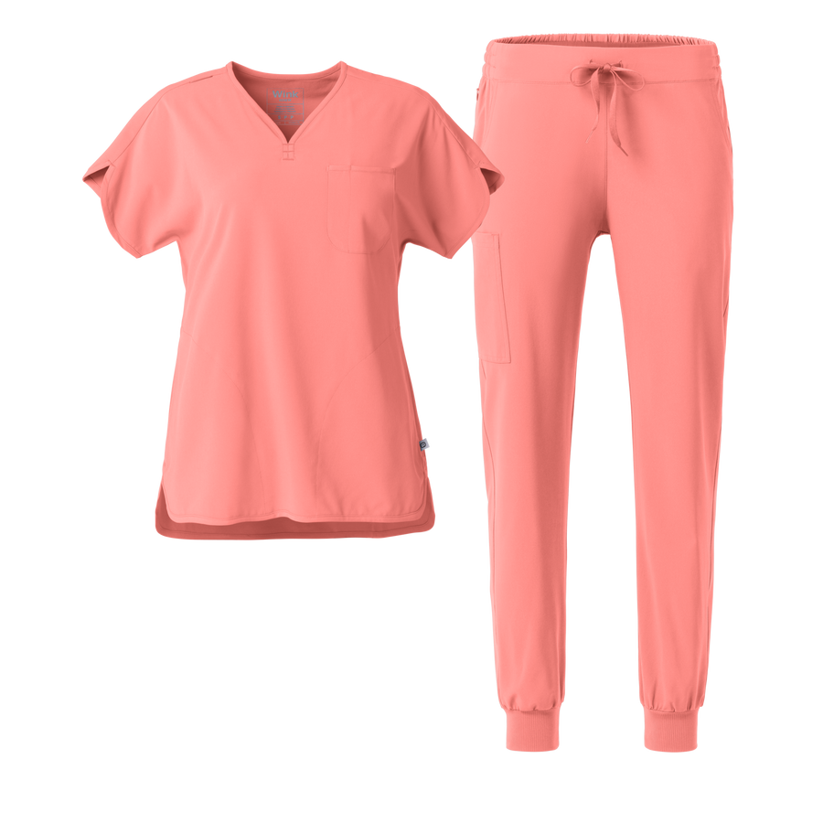 RENEW Dolman and Jogger Scrub Set | Paradise Pink