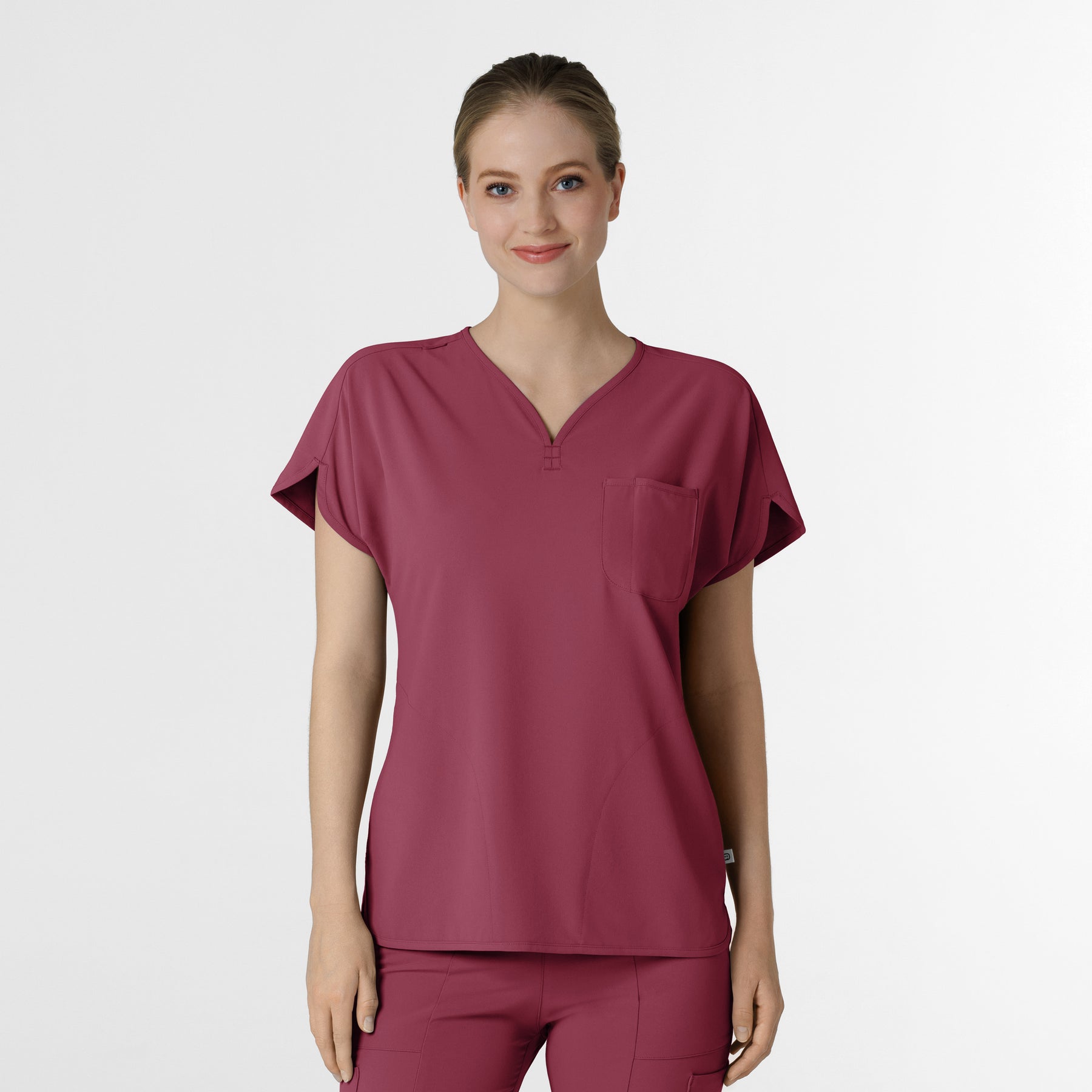 RENEW Women's Dolman Scrub Top Carnation