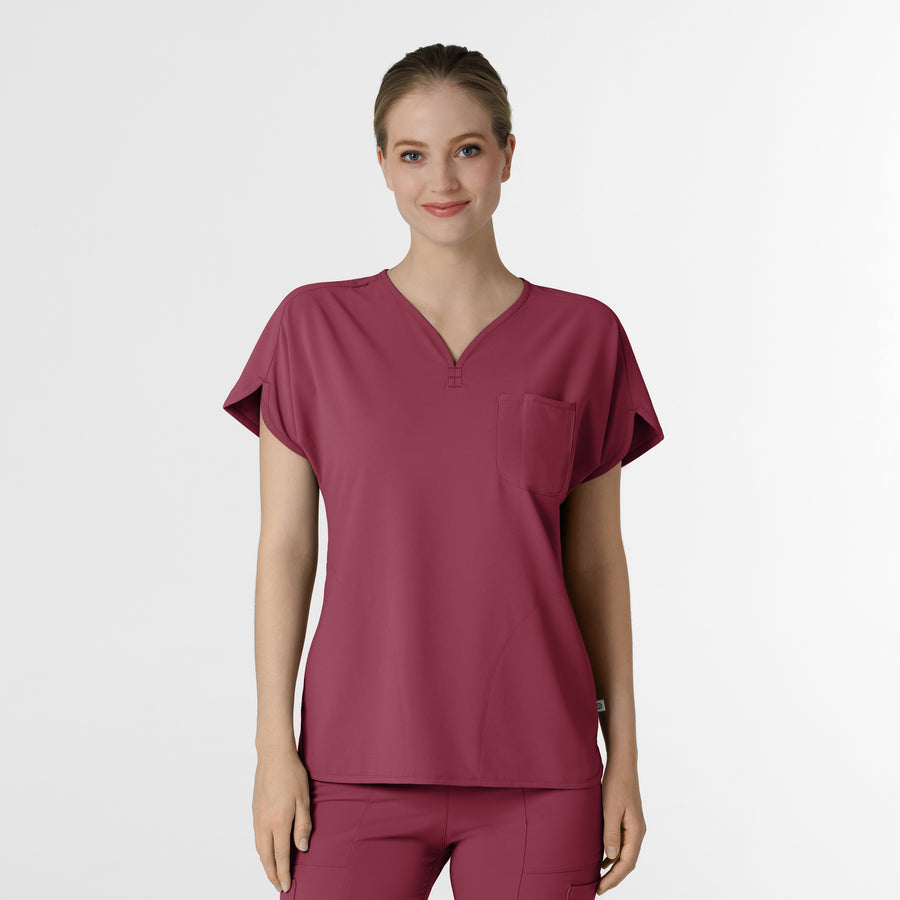 RENEW Women's Dolman Scrub Top Carnation