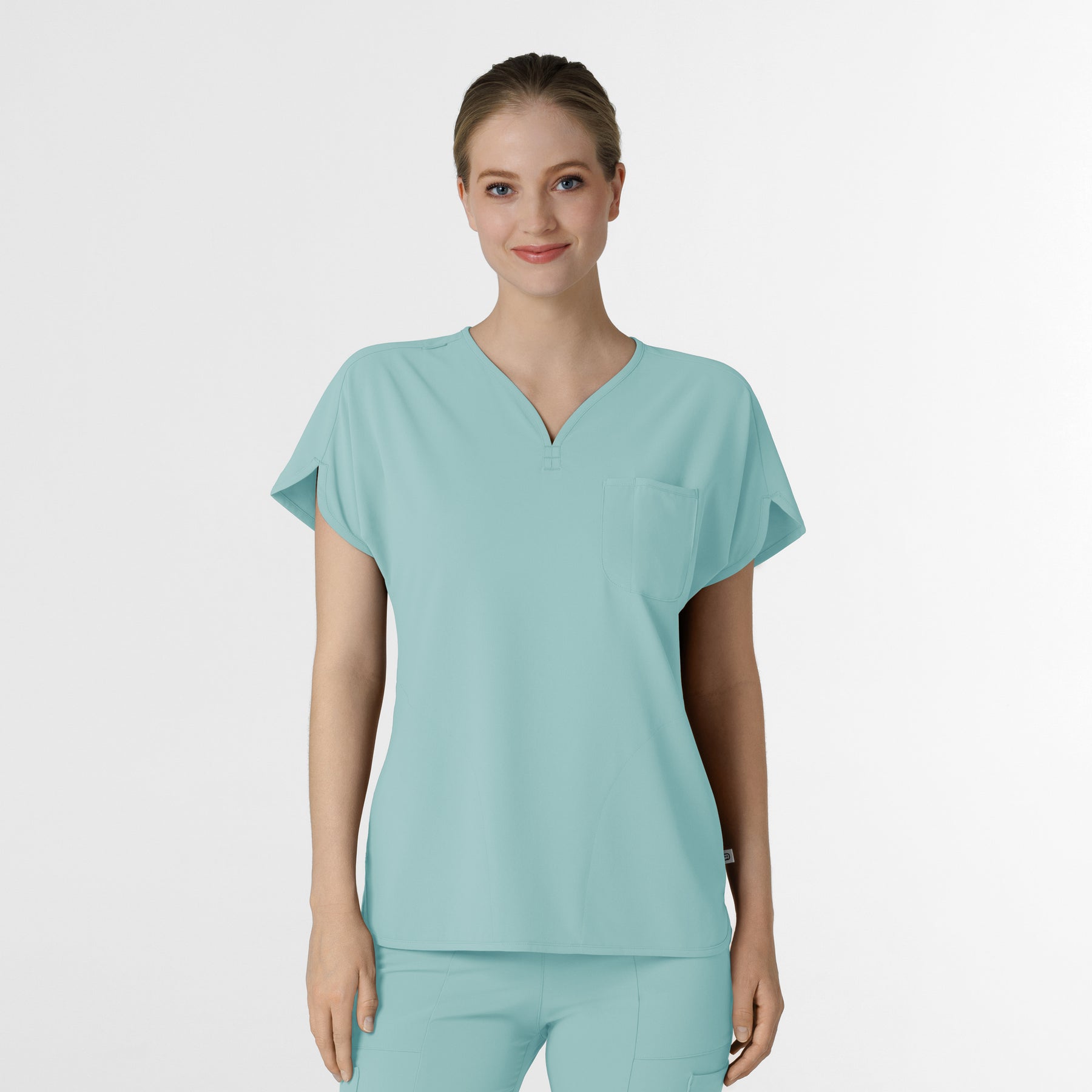 RENEW Women's Dolman Scrub Top Coastal Blue