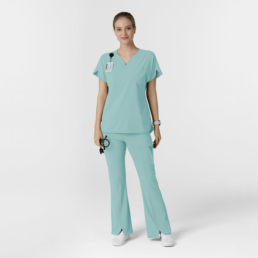 RENEW Women's Dolman Scrub Top Coastal Blue full scrub set