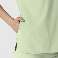 RENEW Women's Dolman Scrub Top Fresh Mint side detail 1