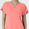 RENEW Women's Dolman Scrub Top Paradise Pink front detail
