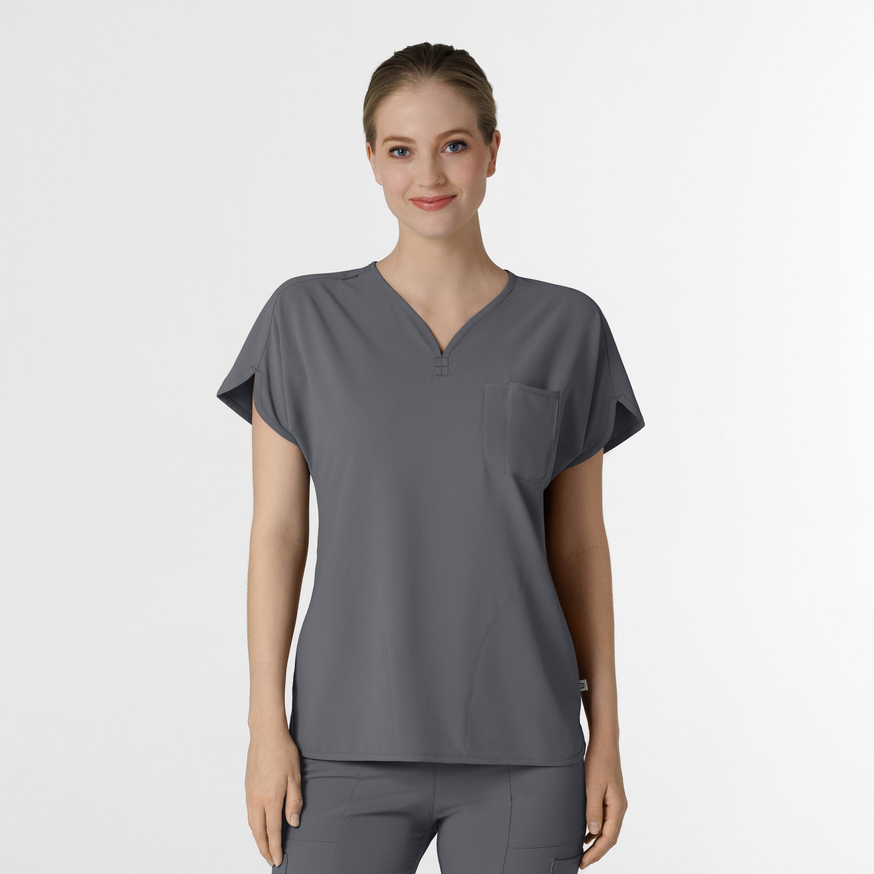RENEW Women's Dolman Scrub Top Pewter