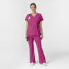 RENEW Women's Dolman Scrub Top Raspberry full scrub set