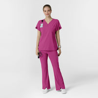 RENEW Women's Dolman Scrub Top Raspberry full scrub set