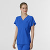 RENEW Women's Dolman Scrub Top Royal side view