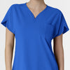 RENEW Women's Dolman Scrub Top Royal front detail