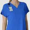 RENEW Women's Dolman Scrub Top Royal side detail 2